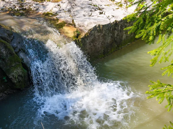 Kleiner Wasserfall Den Pieniny Mountains — Stockfoto