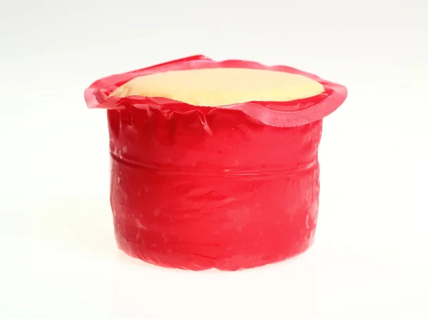 Queso Paquete Plástico Rojo — Foto de Stock