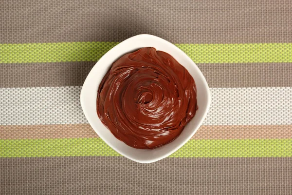 Tartinade Chocolat Dans Assiette — Photo