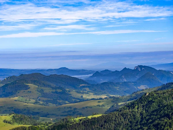 Trzy Korony Trzy Korony Mount Mount Wysoka Vysoke Skalek Pieniny — Zdjęcie stockowe