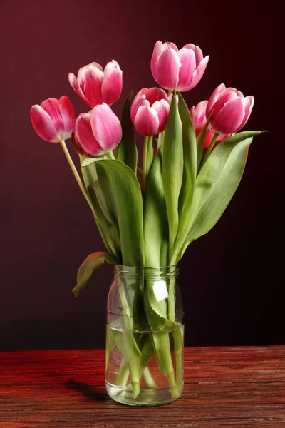 Rose Blossom Tulips Bunch — Stock Photo, Image