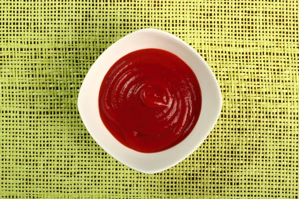 Ketchup Ciotola Direttamente Sopra — Foto Stock