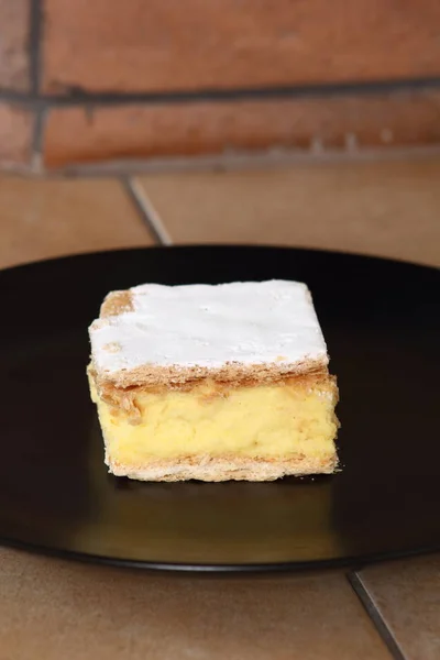 Torta Creme Polaco Napoleonka — Fotografia de Stock