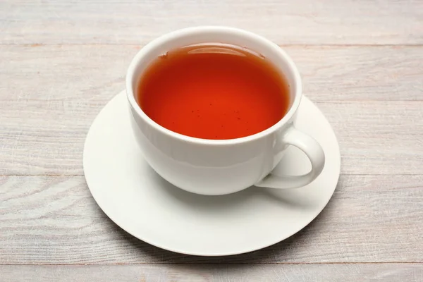 Cup Tea Wooden Table — Stock Photo, Image