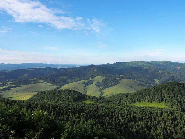 Spisz Magura Pasmo Górskie Północnej Słowacji Widok Góry Wysoka Pienin — Zdjęcie stockowe