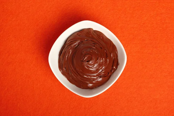 Tartinade Chocolat Dans Assiette — Photo