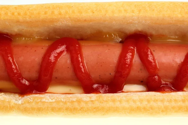 Perro Caliente Con Ketchup — Foto de Stock