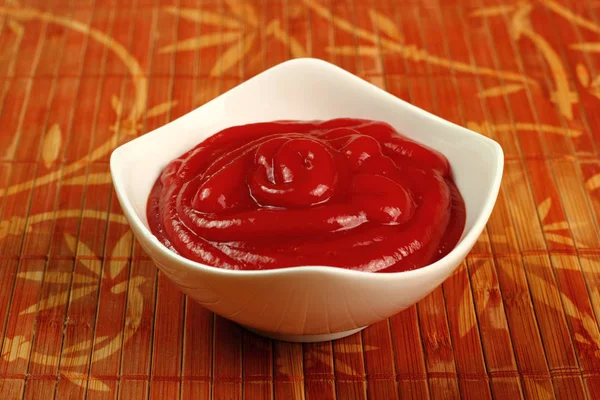 Ketchup Bowl Table — Stock Photo, Image