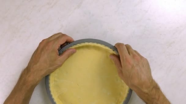 Apfelkuchen Herstellen — Stockvideo