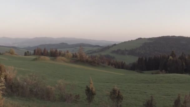 Nézd Napfelkeltét Ostre Sziklák Szlovákia — Stock videók