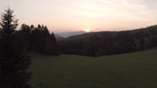 View Sunrise Ostre Skalky Slovakia — Stock Video