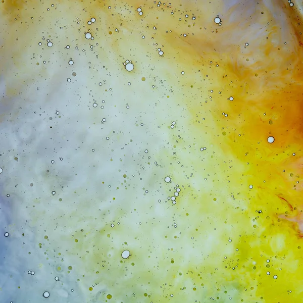 Water and paint textures aerial view, abstract background