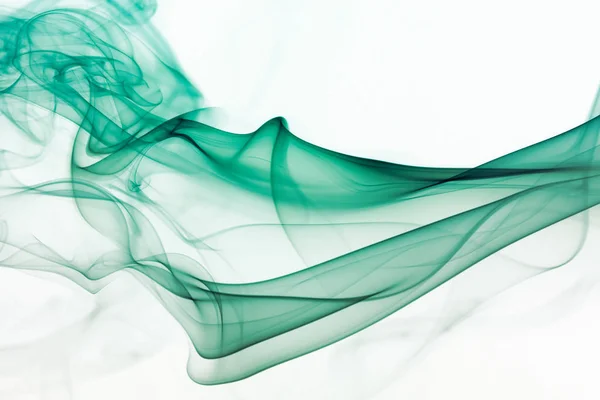 Abstract Colored Wave Smoke White Background — Stock Photo, Image