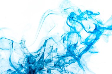 Soyut renkli dalga beyaz arka plan üzerinde duman