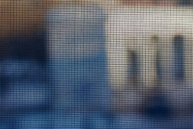 Tatarcığa karşı file - pencere üzerinde böcek koruma. Resim arka planı için.