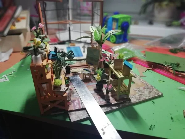 Miniatur Kerajinan Rumah Kaca Produk Kreatif — Stok Foto