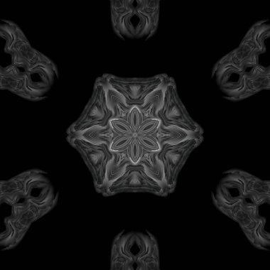 Soyut kaleydoskop arkaplanı, tasarım, batik motif, duvar kağıdı, kumaş, hediye paketi, şablon, süs ve dekorasyon için kullanılabilir