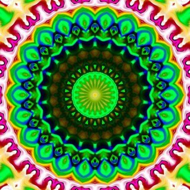 Soyut kaleydoskop arka plan, tasarımlar için kullanılabilir, batik motifleri, duvar kağıtları, kumaşlar, hediye sarma, şablonlar, süs ler ve süslemeler