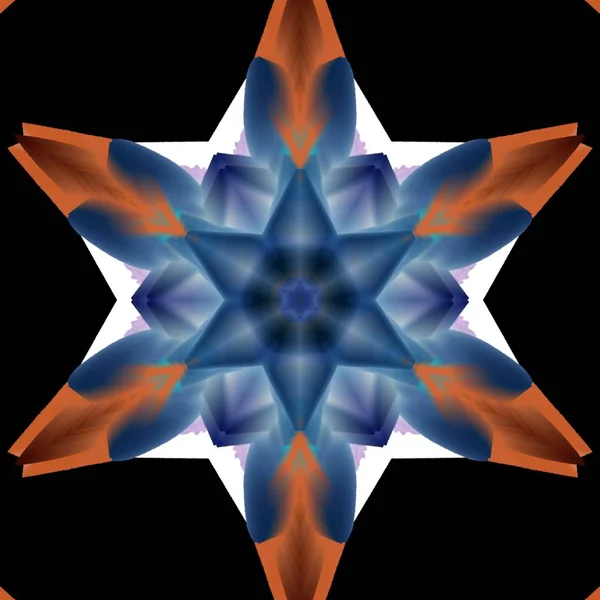 Abstract Kaleidoscope Background Can Used Designs Batik Motifs Wallpapers Fabrics — ストック写真