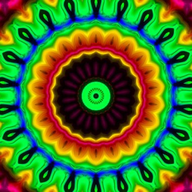 Soyut kaleydoskop arka plan, tasarımlar için kullanılabilir, batik motifleri, duvar kağıtları, kumaşlar, hediye sarma, şablonlar, süs ler ve süslemeler