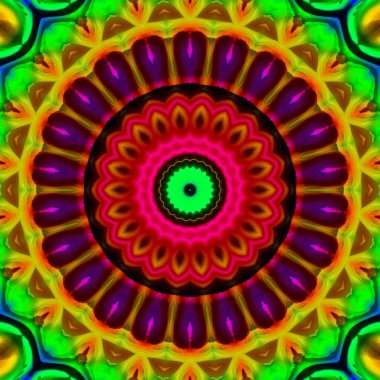 Soyut kaleydoskop arka plan, tasarımlar için kullanılabilir, batik motifleri, duvar kağıtları, kumaşlar, hediye sarma, şablonlar, süs ler ve süslemeler