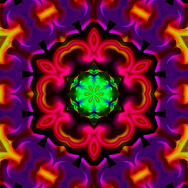 Soyut kaleydoskop arka plan, tasarımlar için kullanılabilir, batik motifleri, duvar kağıtları, kumaşlar, hediye sarma, şablonlar, süs ler ve süslemeler