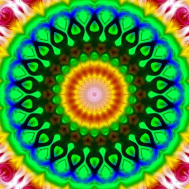 Soyut kaleydoskop arka plan, tasarımlar için kullanılabilir, batik motifleri, duvar kağıtları, kumaşlar, hediye sarma, şablonlar, süs ler ve süslemeler