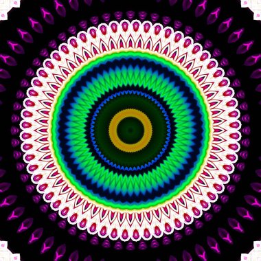 Soyut kaleydoskop arka plan, tasarımlar için kullanılabilir, batik motifleri, duvar kağıtları, kumaşlar, hediye sarma, şablonlar, süs ler ve süslemeler