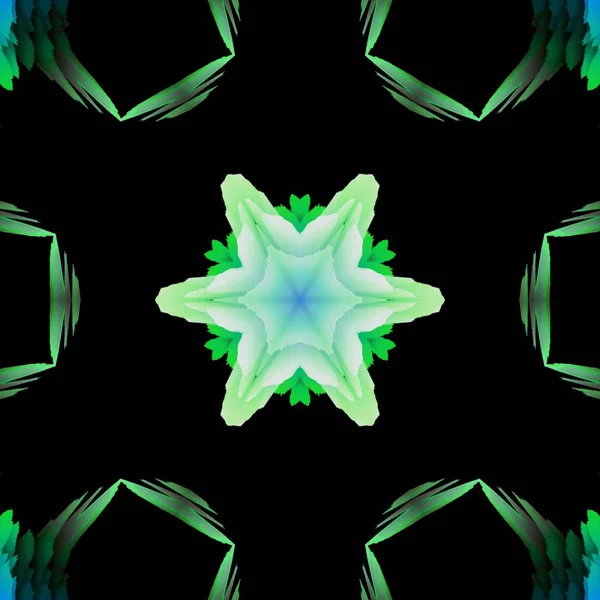 Abstract Kaleidoscope Background Can Used Designs Batik Motifs Wallpapers Fabrics — ストック写真