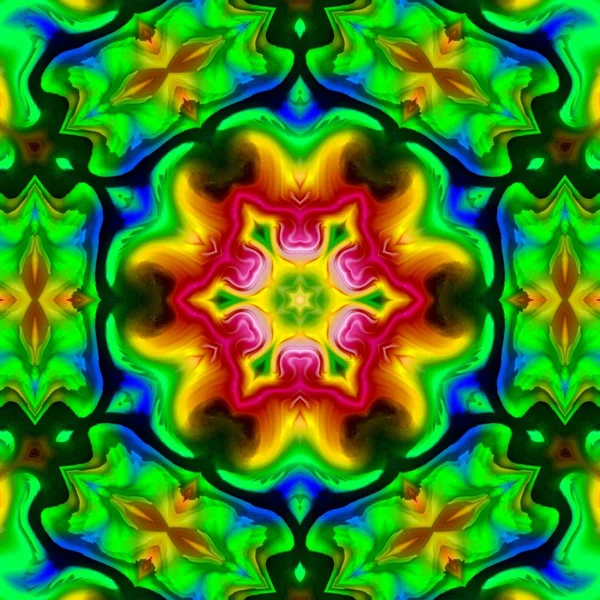 Abstract Kaleidoscope Background Can Used Designs Batik Motifs Wallpapers Fabrics — Stock fotografie