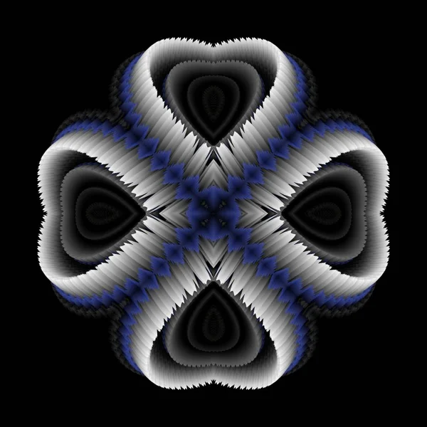 Abstrakter Kaleidoskophintergrund Verwendbar Für Designs Batikmotive Tapeten Stoffe Geschenkverpackungen Vorlagen — Stockfoto