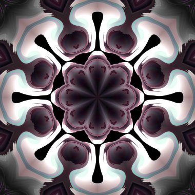 Soyut kaleydoskop arkaplanı, tasarım, batik motif, duvar kağıdı, kumaş, hediye paketi, şablon, süs ve dekorasyon için kullanılabilir