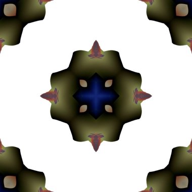 Soyut kaleydoskop arkaplanı, tasarım, batik motif, duvar kağıdı, kumaş, hediye paketi, şablon, süs ve dekorasyon için kullanılabilir