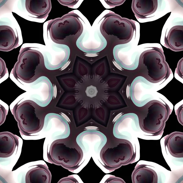 Soyut kaleydoskop arkaplanı, tasarım, batik motif, duvar kağıdı, kumaş, hediye paketi, şablon, süs ve dekorasyon için kullanılabilir