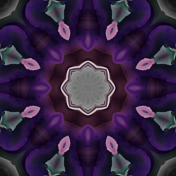 Krásná Vícebarevná Textura Unikátní Kaleidoskop Design — Stock fotografie