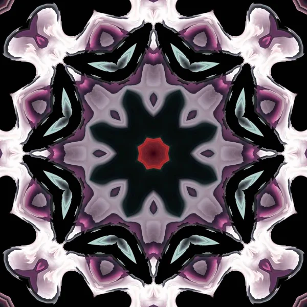 Beautiful Multicolor Texture Unique Kaleidoscope Design — Stock Photo, Image