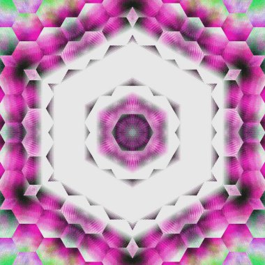 Soyut kaleydoskop arkaplanı, tasarım, batik motif, duvar kağıdı, kumaş, hediye paketi, şablon, süs ve dekorasyon için kullanılabilir