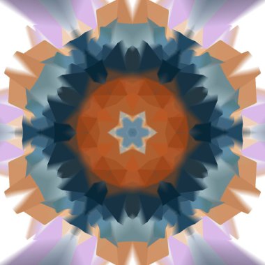 Soyut kaleydoskop arkaplanı, tasarım, batik motif, duvar kağıdı, kumaş, hediye paketi, şablon, süs ve dekorasyon için kullanılabilir