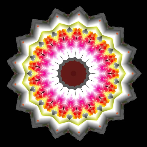 Schöne Mehrfarbige Textur Einzigartiges Kaleidoskopdesign — Stockfoto