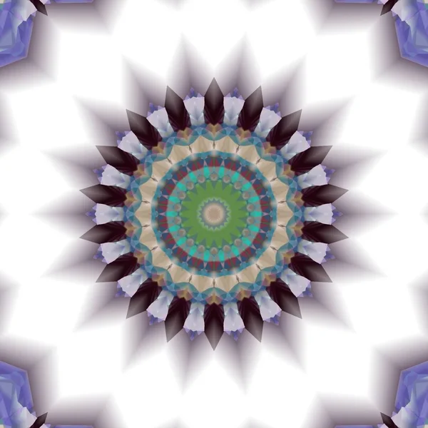 Krásná Vícebarevná Textura Unikátní Kaleidoskop Design — Stock fotografie