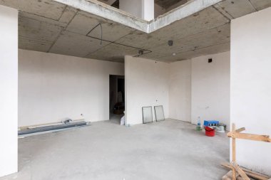 Yeni binadaki iki katlı bir dairenin birinci katının genel planı.