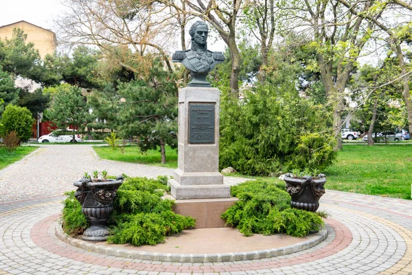 Anapa, Rosja-1 maja 2019: pomnik generała Ivan Gudovich, Anapa, Rosja — Zdjęcie stockowe