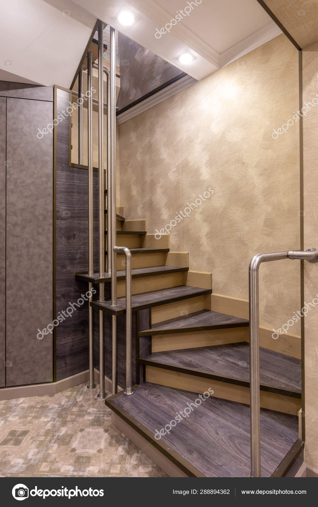 Beautiful Staircase To The Second Floor Of A Residential