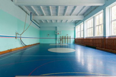 Anapa, Rusya - 5 Ekim 2019: Büyük spor salonunun genel planı