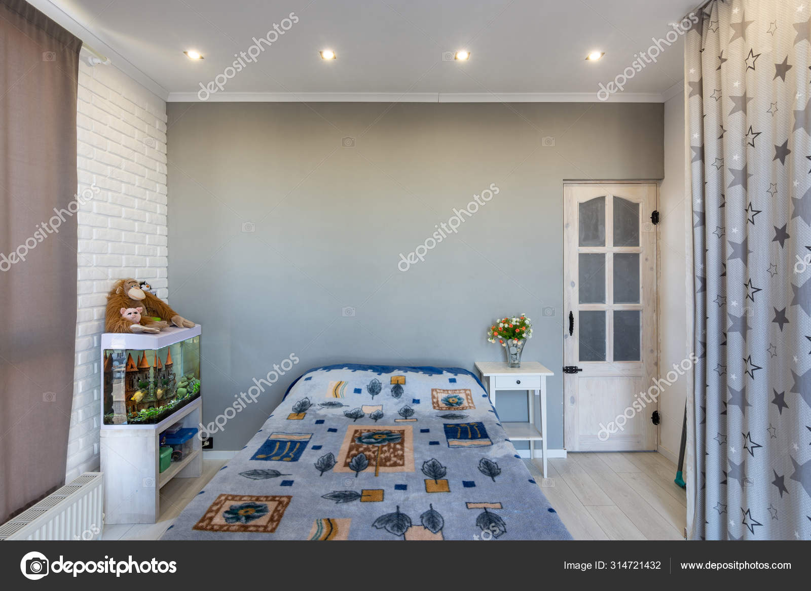 Anapa Russia October 16 2019 Small Bedroom With