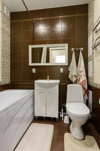 Interior Bathroom Made Classic Style — Stock Photo, Image