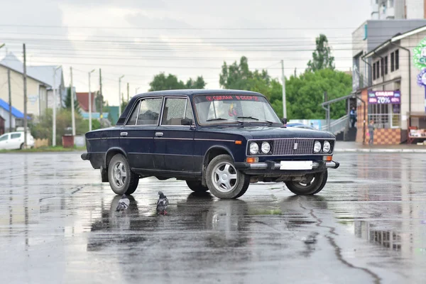 Retro Autó Felirattal Szélvédő Tetején Szovjetunióban Készült — Stock Fotó