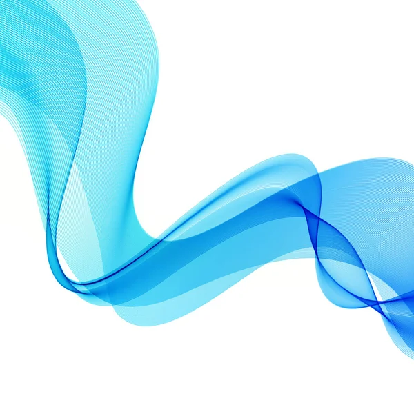Abstraktní vektor pozadí s modrým plynulé barevné vlny. — Stockový vektor