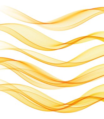 Soyut vektör şeffaf renk dalga kümesi.