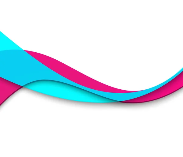 アブストラクト滑らかな色波ベクトル。曲線流動図. — ストックベクタ